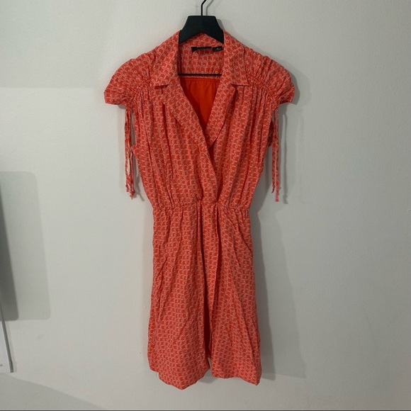 ANTHROPOLOGIE Maeve Carlotta Ruched Shirt Dress XS - Picture 6 of 15